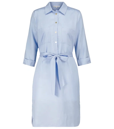 Heidi Klein Womens Blue Sicily Branded Woven Mini Dress M