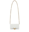 Balenciaga Hourglass Leather Wallet On Chain In White