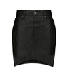 Balenciaga Leather Hourglasses Mini Skirt In Black