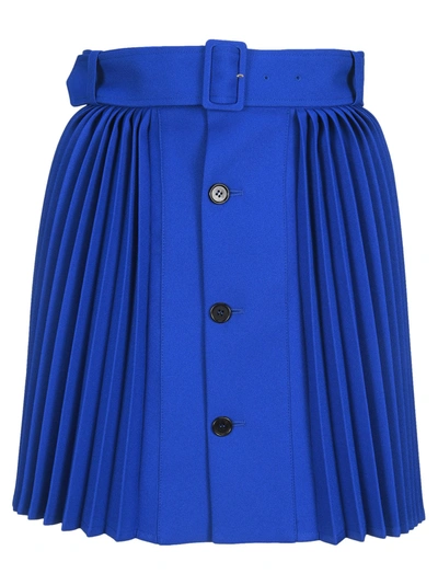 Philosophy Di Lorenzo Serafini Philosophy Pleated Mini Skirt In Blue