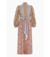 ZIMMERMANN TEMPO BUTTONED MIDI DRESS IN SPLICED PAISLEY