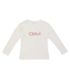CHLOÉ COTTON AND MODAL LONG-SLEEVED TOP,P00595478