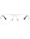 RAY BAN AVIATOR-FRAME METAL GLASSES