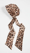 Eugenia Kim Gigi Leopard Print Satin Headscarf