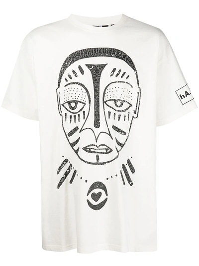 Haculla Believe Face Cotton T-shirt In White