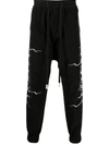 Haculla Fallen Angel Print Trackpants In Black