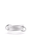 Spinelli Kilcollin Sterling Silver Solarium 3-link Ring In Silver
