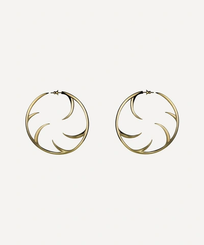 Shaun Leane Cat Claw Yellow Gold-plated Vermeil Sterling Silver Hoop Earrings