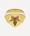 Shaun Leane Star 18ct Yellow Gold-plated Vermeil Sterling-silver Signet Ring In Gold