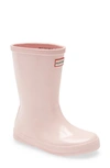 Hunter Girls' Original First Classic Nebula Rain Boots - Walker, Toddler In Salt Pink