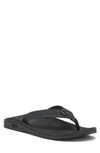 Chaco Leather Flip Flop In Tube Black
