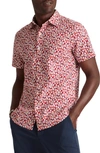 Bonobos Riviera Slim Fit Short Sleeve Button-up Shirt In Pink Starlight Floral