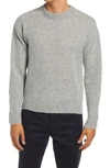 John Elliott Crewneck Powder Knit Wool Blend Sweater In Grey