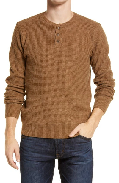 Schott Thermal Henley In Camel