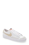 Nike Blazer Low 77 "white/pale Coral" Sneakers In White,pale Coral,black,rattan