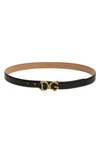 Dolce & Gabbana Dg Barocco 40mm Calf Leather Belt In Nero