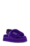 Ugg Women's Disco Shearling Slingback Platform Slippers In Violet Night