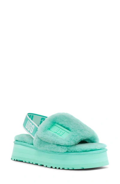 Ugg (r) Disco Genuine Shearling Slingback Slipper In Tide Pool