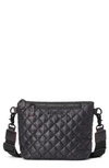 Mz Wallace Metro Scout Small Quilted Zip Crossbody Bag In Black