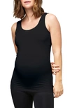 Nom Maternity Seamless Everyday Maternity Tank In Black