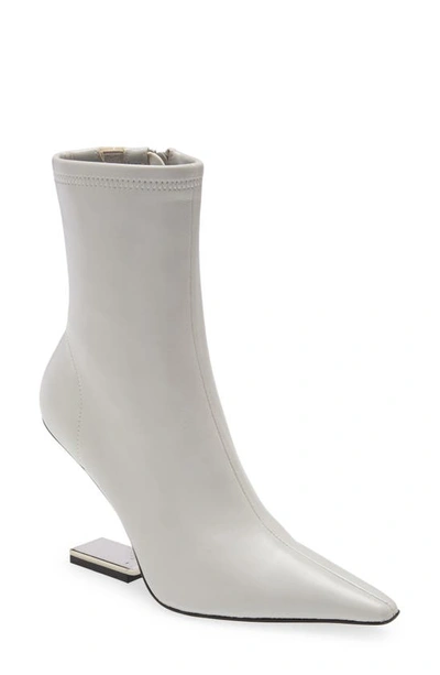 Jeffrey Campbell Combass Bootie In Light Grey Silver