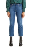 Levi's 501 Original Cropped Jeans In Charleston Fun In Salsa T3 Chrlstn I