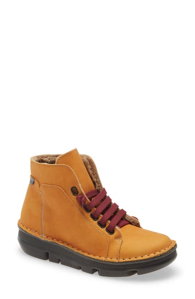 On Foot 29001 High Top Sneaker In Amarillo Yellow