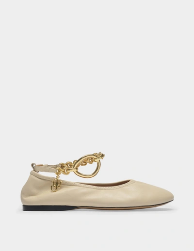 Jw Anderson Charm Ballerina In Beige