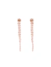 Simone Rocha Beaded Drop Earrings In Pink