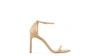 Stuart Weitzman One-word Loop Sandals With High Heels In Adobe Beige