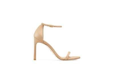 Stuart Weitzman Nudistsong Strap Sandal In Adobe Beige