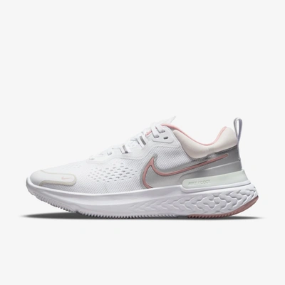 Nike React Miler 2 Women's Road Running Shoes In White,light Soft Pink,pink Glaze