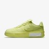 Nike Womens Yellow Strike Air Force 1 Fontanka Low-top Leather Trainers 5 In Yellow Strike,light Lemon Twist,yellow Strike,light Lemon Twist