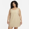 Nike Women's Bliss Luxe Training Dress (plus Size) In Brown