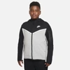 Nike Sportswear Tech Fleece Big Kids' Full-zip Hoodie (extended Size) In Black/white