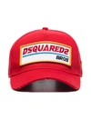 DSQUARED2 BROS LOGO-PATCH BASEBALL CAP