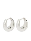 Tom Wood Ice Hoop Earrings In 银色