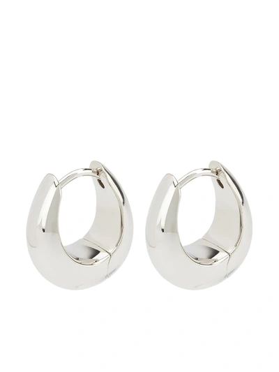 Tom Wood Ice Hoop Earrings In Silver