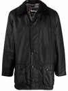 Barbour Bedale Snap-fastening Jacket In Bk91 Black