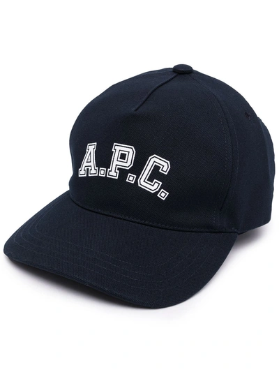 Apc Logo-patch Six-panel Cap In 蓝色