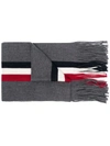 MONCLER LOGO-PATCH KNITTED SCARF