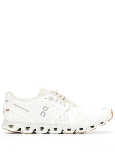 On Running Cloud Mesh-panel Trainers In White