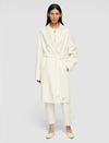 Joseph Double Face Cashmere Cenda Long Coat In Ivory