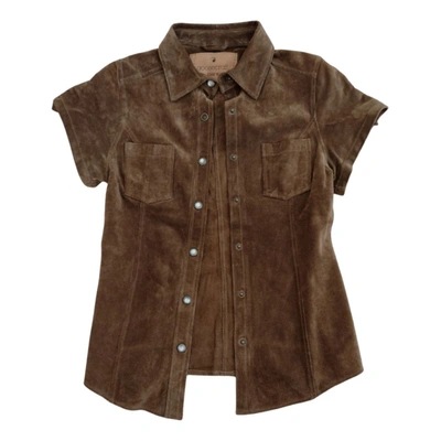 Pre-owned Goosecraft Short Vest In Brown