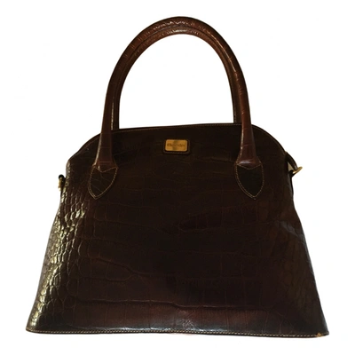 Pre-owned Church's Leather Tote In Brown