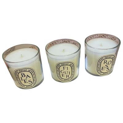 Pre-owned Diptyque Candle In White