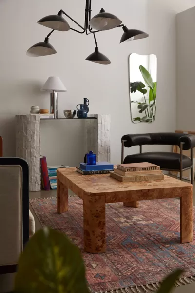 Cora Burl Wood Coffee Table - Thumbnail 2