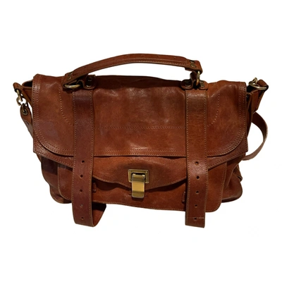 Pre-owned Proenza Schouler Leather Handbag In Brown