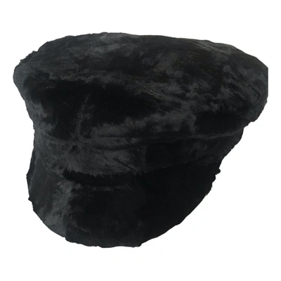 Pre-owned Ruslan Baginskiy Faux Fur Hat In Black