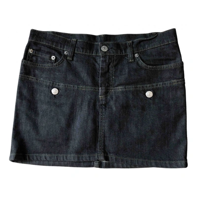 Pre-owned Helmut Lang Mini Skirt In Anthracite
